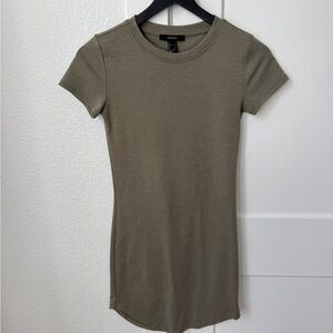 Olive Green Short Sleeve dress